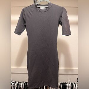 JOHN ELLIOTT - GREY COTTON MINI DRESS